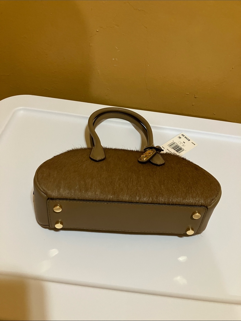 Michael Kors LULU Husk SM Handle Satchel Haircalf - Picture 3 of 14